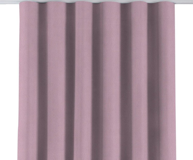 Комплект штор на тесьме «Волна», pipa блэкаут розовый