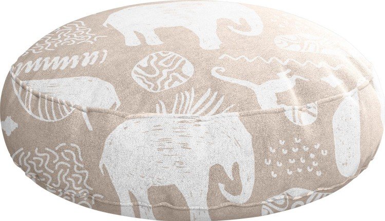 Подушка круглая Cortin «Африканские животные»