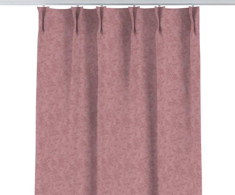 Комплект штор софт мрамор розовый, на тесьме «Кустик»