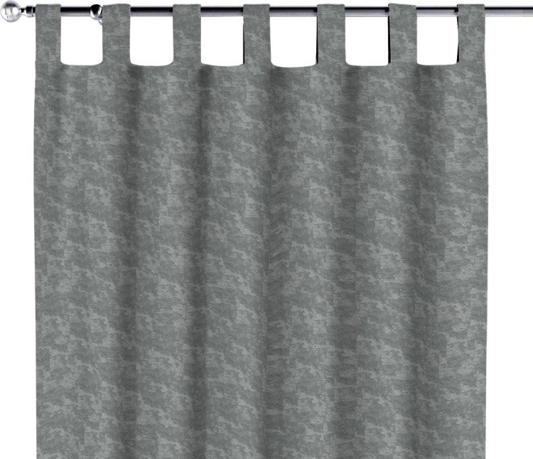 Комплект штор софт мрамор серый, на петлях